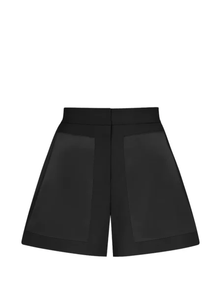 Pantaloni scurți Violante Nessi cu imprimeu geometric negru