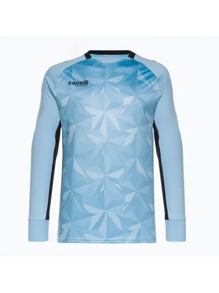 Fotbalové tričko Capelli Pitch Star Goalkeeper světle modré/černé černé