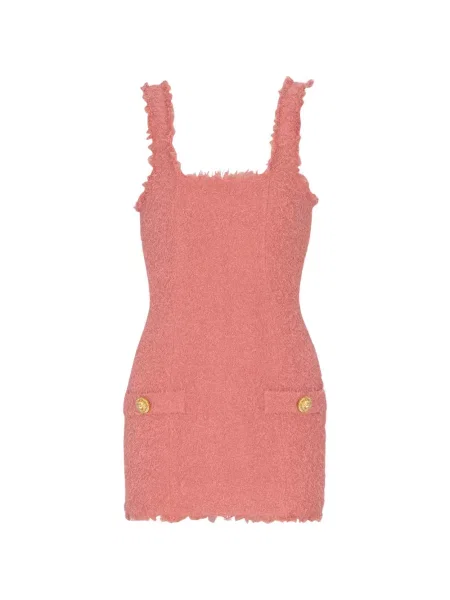 Sukienka mini Balmain różowa