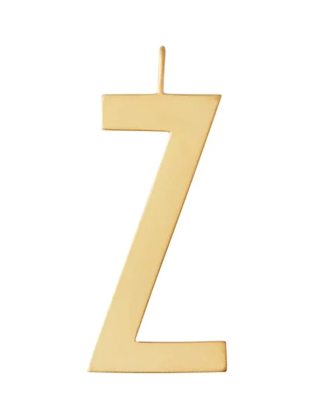 Позлатена сребърна висулка Design Letters