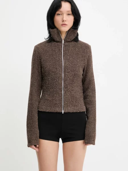 Our Legacy cardigan din amestec de lână light maro