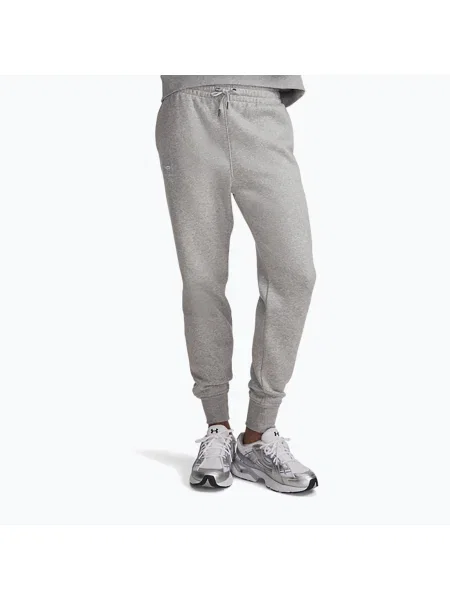 Spodnie męskie Under Armour Icon Fleece Jogger mod gray llght heather/white szare