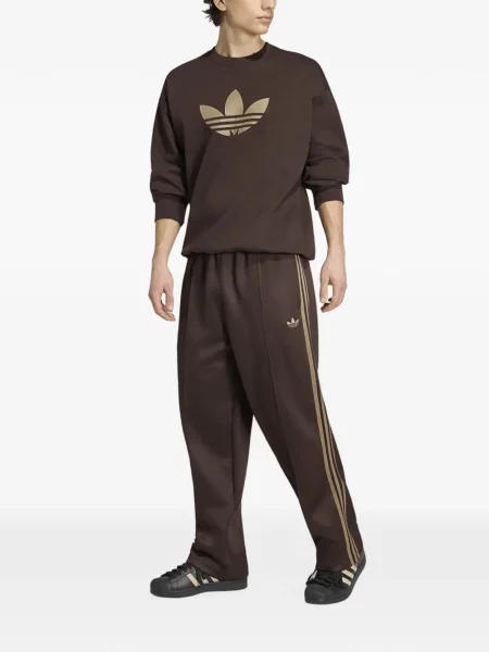 Pantaloni Adidas alergare cu platformă violet
