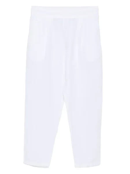 Pantaloni 120% Lino plisate alb