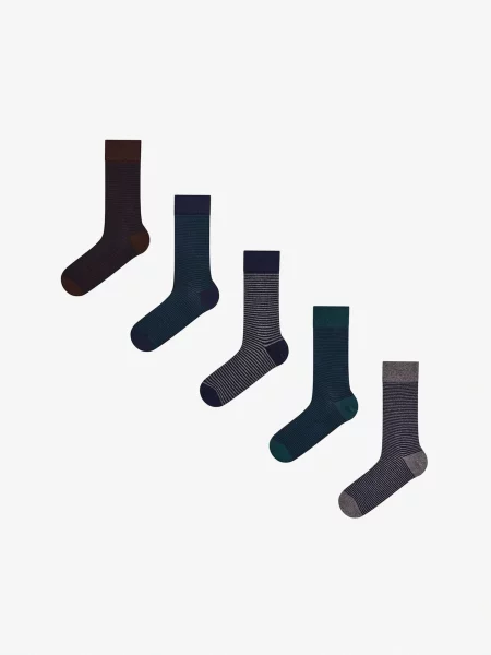 Penti Ponožky PENTI Pinestripe Baumwollsocken im námořnická modř