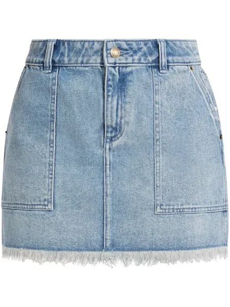 Fustă din denim Michael Kors albastru