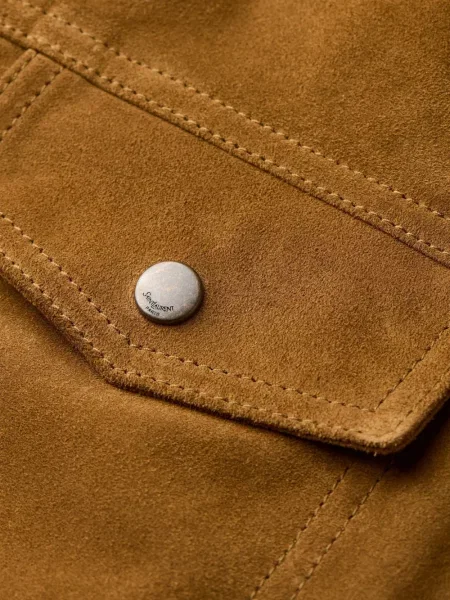 Geacă Saint Laurent maro