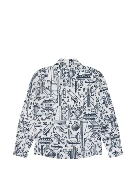 Cămașă Walter Van Beirendonck cu imagine alb
