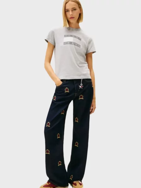 Футболка Tommy Jeans серая
