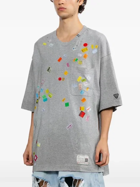 Tricou Maison Mihara Yasuhiro cu imagine gri