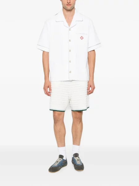 Pantaloni scurți Casablanca din material terry cu cordon