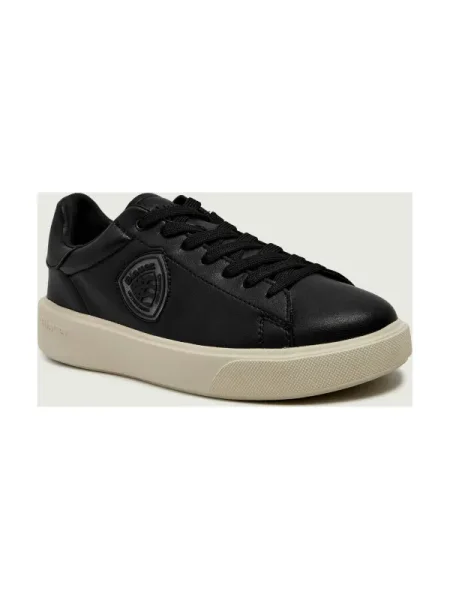 Blauer Sneakers negru