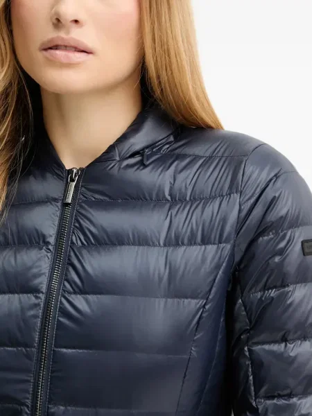 Geacă Armani Exchange cu glugă albastru