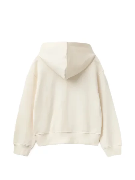 Bluza z kapturem dziecięca Benetton biała