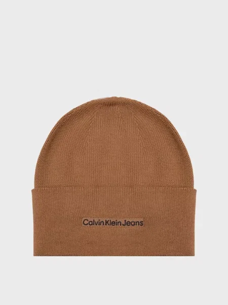Шапка Calvin Klein Jeans коричнева