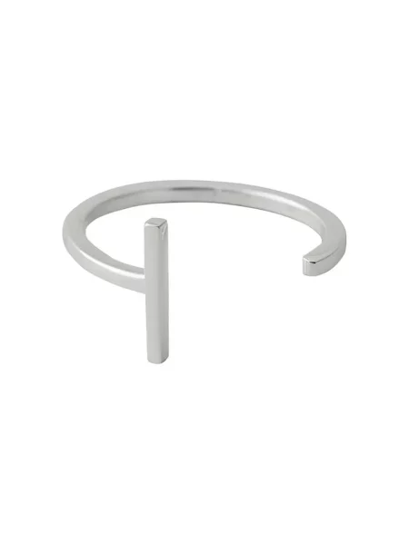 Перстень Design Letters срібний
