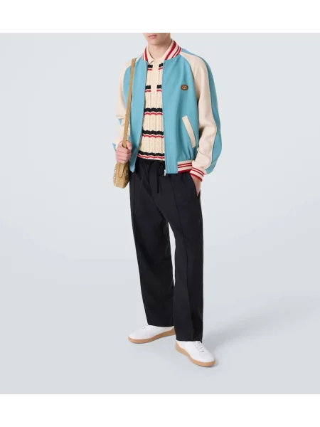 Pantaloni Valentino de lână negru