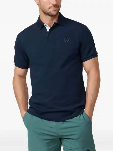 Tricou polo Hackett London cu dungi albastru