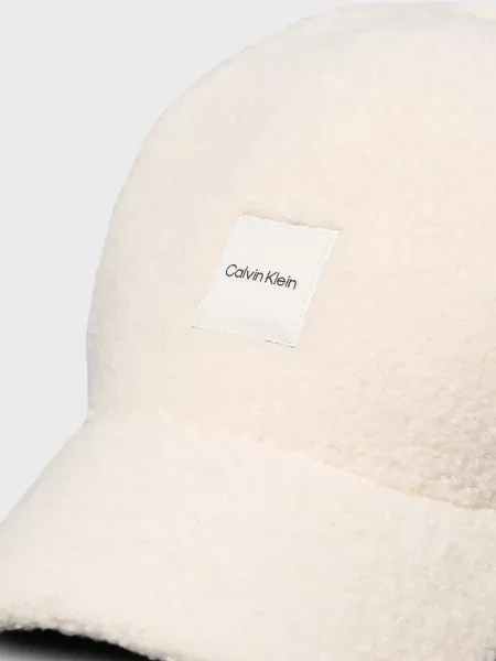 Букле кепка Calvin Klein бежева