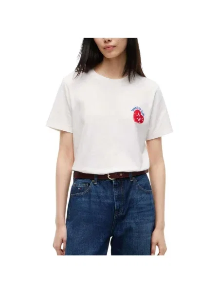Denim ruha Tommy Hilfiger fehér