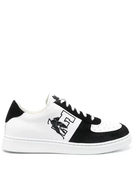 Sneakerși Etro cu șireturi cu imagine din dantelă negru