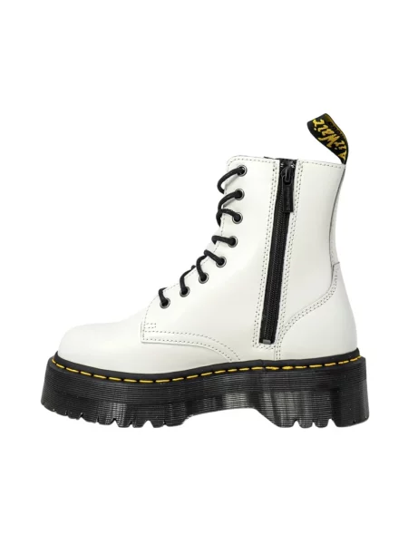 Botki Dr. Martens na platformie białe