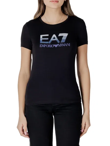 Къс тениска Ea7 черно