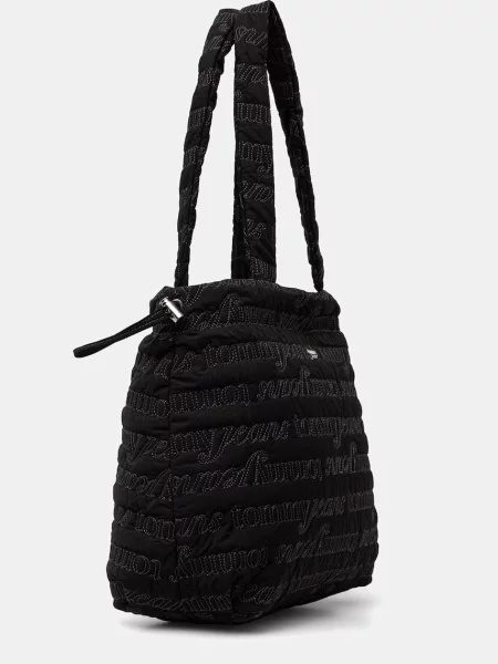 Kabelka Tommy Jeans Tjw Icon Tote Aop čierna