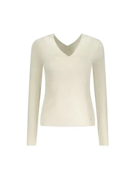 Lekki jeansy Guess z długim rękawem eleganckie białe