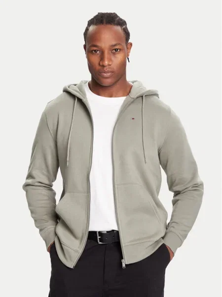 Geacă de blugi Tommy Jeans verde