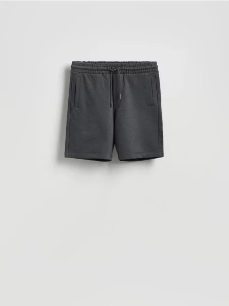 Reserved Pantaloni sport scurți regular fit gri-închis gri