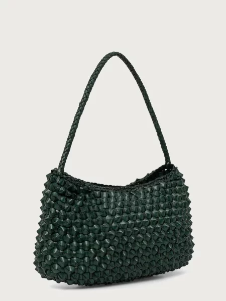 Geantă shopper Dragon Diffusion din piele verde