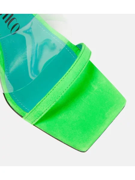 Sandale The Attico din piele de căprioară verde