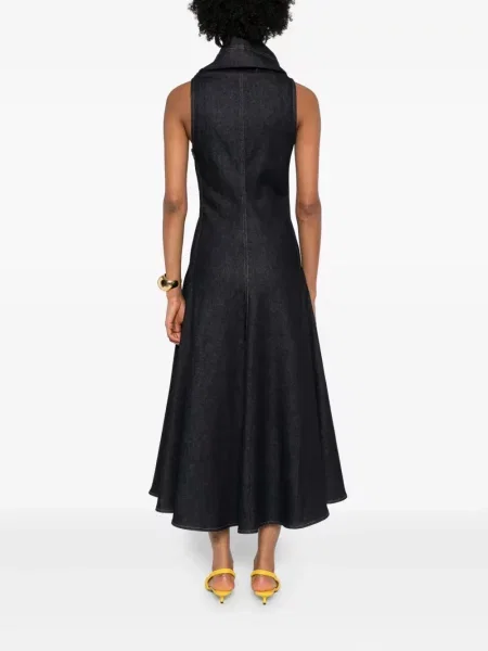 Rochie fără mâneci Jacquemus fără mâneci de costum albastru