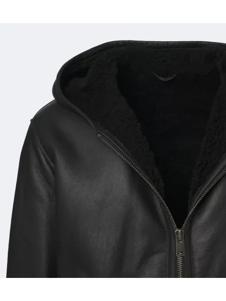 Geanta de piele Arma cu glugă negru