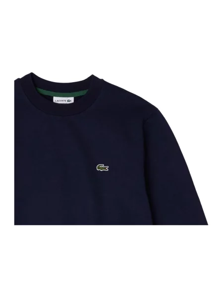 Lacoste bluza z bawełną niebieska