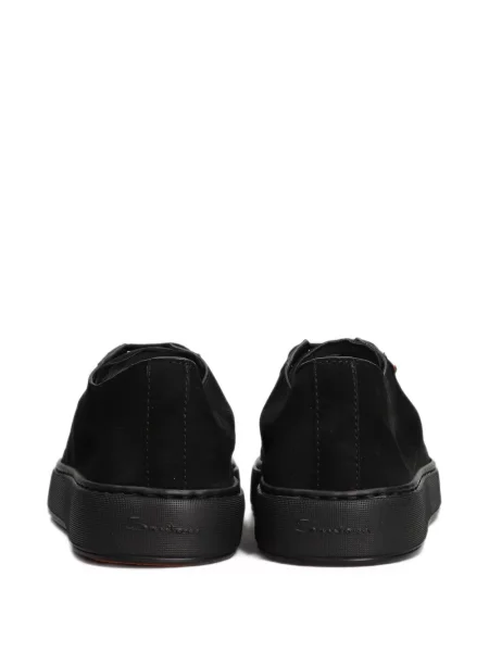 Маратонки Santoni с връзки с дантела черно
