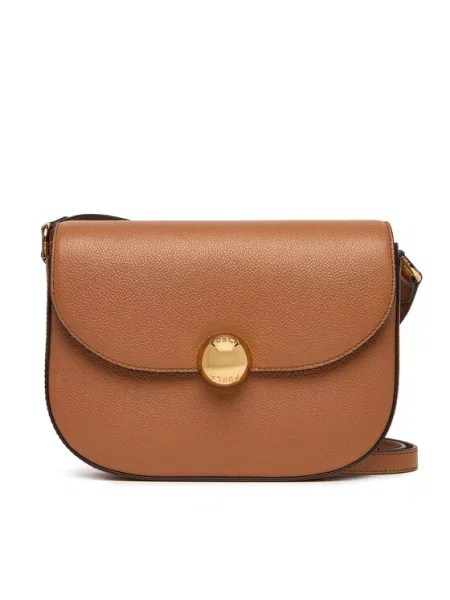 FURLA Torba za čez ramo MOONLIGHT konjak rjava
