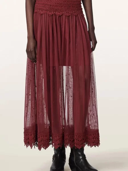 AllSaints fustă TRIXIE LACE