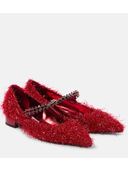 Pantofi cu toc Jimmy Choo roșu