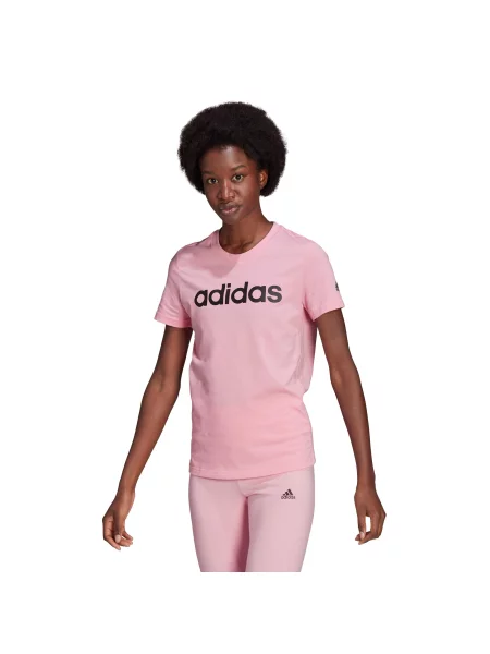Koszulka z krótkim rękawem Loungewear Essentials Slim Logo czarna