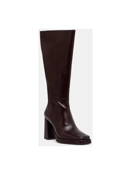 Botki Jeffrey Campbell skórzane brązowe