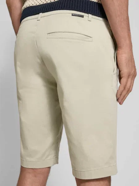 Bermudy o kroju regular fit z mieszanki bawełny Tom Tailor Denim beżowe
