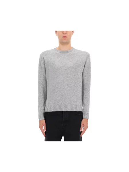 Dzianinowy sweter Aspesi szary