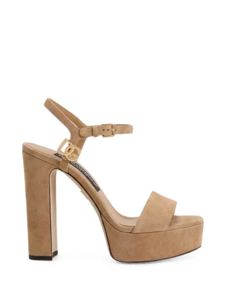 Sandale Dolce & Gabbana din piele de căprioară