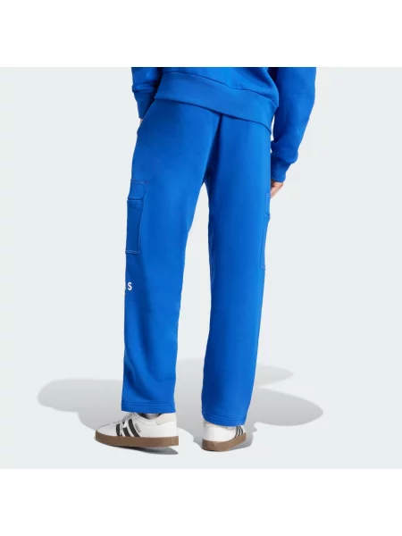 Spodnie cargo Adidas polarowe białe