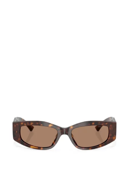 Ochelari de soare Jimmy Choo Eyewear cu imprimeu geometric maro