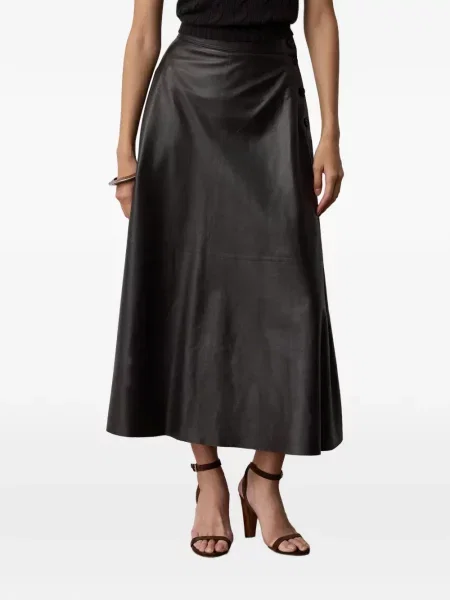 Odinis sijonas Ralph Lauren Collection a eilutė ruda
