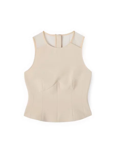 Top Motivi tiulowy beżowy