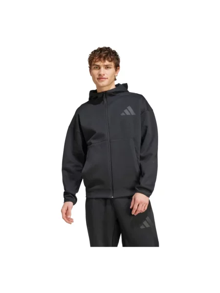 Bluza z kapturem Adidas z kapturem czarna